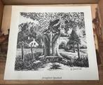 Zwart / Wit Tekeningen. Meest van Limburgse Plaatsen ., Antiek en Kunst, Ophalen of Verzenden
