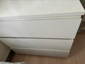 Wit ladenkast ikea malm kast dressoir lade kast - afbeelding 2