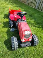 Traptractor met kar, Kinderen en Baby's, Speelgoed | Buiten | Voertuigen en Loopfietsen, Ophalen, Gebruikt, Trapvoertuig