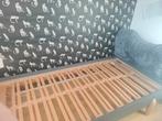 Kinder boxspring, Ophalen of Verzenden, Eenpersoons, Grijs, Stof