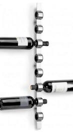 RVS wijnrek Blomus voor wandmontage geschikt voor 8 flessen, Ophalen of Verzenden, Zo goed als nieuw