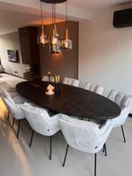 Eettafel zwart/goud, Overige materialen, Nieuw, Ophalen of Verzenden, Vijf personen of meer