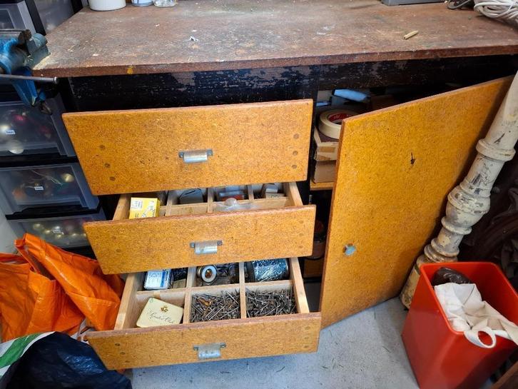 Werkkast, Huis en Inrichting, Kasten | Roldeurkasten en Archiefkasten, Gebruikt, 100 tot 150 cm, 100 tot 150 cm, 50 tot 75 cm