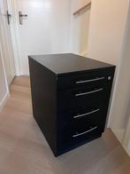 Zwart ladekastje, Huis en Inrichting, Kasten | Ladekasten, Ophalen, Minder dan 50 cm, Gebruikt, 3 of 4 laden