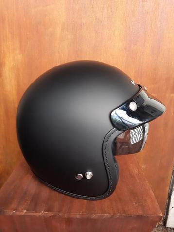 Held black bob helm XS 54 cm motor scooter helm brommer helm beschikbaar voor biedingen