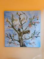 Acrylverf Schilderij - Bloeiende Boom, Antiek en Kunst, Ophalen