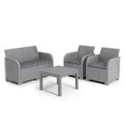 Keter Sanremo loungeset – 4-zits met salontafel, Ophalen, Nieuw, Kunststof