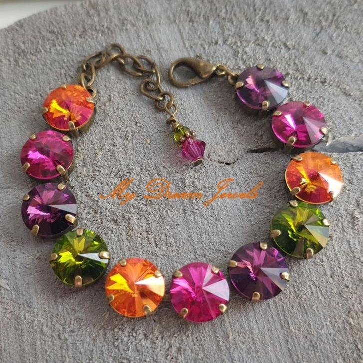 Armband Magical Autumn met Swarovski Crystal, Sieraden, Tassen en Uiterlijk, Armbanden, Nieuw, Overige materialen, Overige kleuren