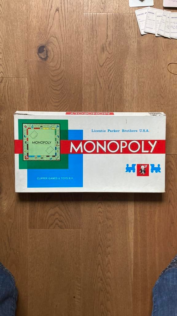 Monopoly - orgineel jaren ‘80, Hobby en Vrije tijd, Gezelschapsspellen | Bordspellen, Drie of vier spelers, Ophalen of Verzenden