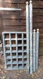 GEGALVANISEERD HEKWERK SIERHEKWERK MET POORT 3,5 METER, Tuin en Terras, Ophalen, Met poort, Gebruikt, Sierhekwerk