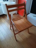 Vintage houten klapstoel jaren 70, Antiek en Kunst, Ophalen of Verzenden