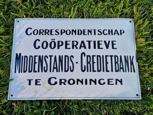 Correspondentschap Coöperatieve Middenstands-Credietbank, Antiek en Kunst, Antiek | Emaille, Ophalen of Verzenden