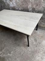 Travertin jaren 80 salontafel, Huis en Inrichting, Tafels | Salontafels, Ophalen, Gebruikt, 100 tot 150 cm, Jaren 80