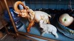 Olifant met Baby *Ivorine*, Antiek en Kunst, Kunst | Beelden en Houtsnijwerken, Ophalen of Verzenden