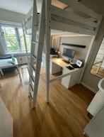 Mooie witte tweepersoons hoogslaper IKEA, Hoogslaper, Tweepersoons, Zo goed als nieuw, 200 cm