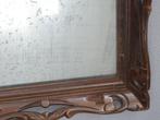 Grote spiegel met mooie houten lijst, Ophalen, Rechthoekig, 50 tot 100 cm, Minder dan 100 cm