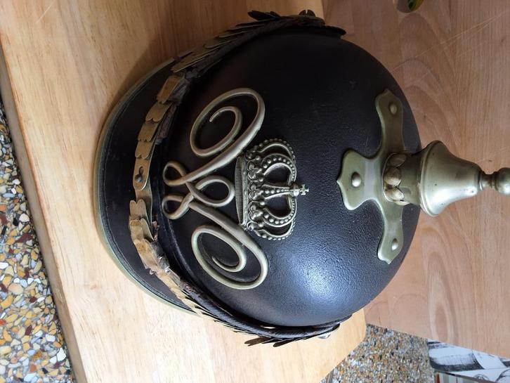 Duitse pickelhaube, Verzamelen, Militaria | Tweede Wereldoorlog, Overige soorten, Helm of Baret, Duitsland, Ophalen