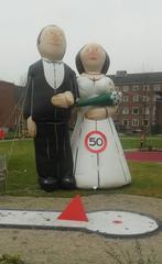 bruidspaar echtpaar 25 jaar getrouwd te huur huren verhuur, Ophalen of Verzenden, Nieuw, Overige