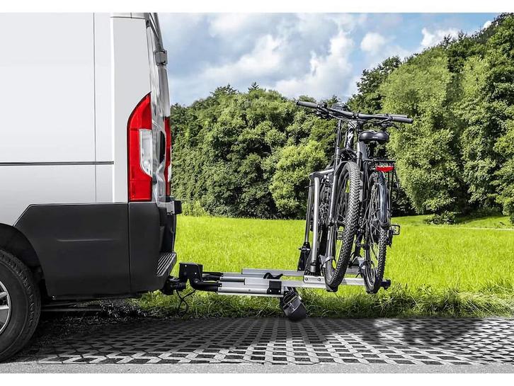Spinder SC2 uitschuifbare fietsedrager ideaal voor camperbus, Auto diversen, Fietsendragers, Nieuw, Achterklepdrager, 2 fietsen