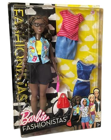 Barbie Fashionistas 39 Emoji Fun Doll & Fashions 2016 nieuw beschikbaar voor biedingen