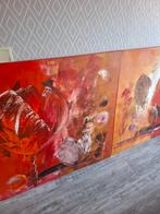 2 moderne schilderijen, Ophalen