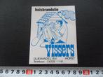 sticker horst vissers oliehandel bv - huisbrandolie, Verzamelen, Ophalen, Zo goed als nieuw
