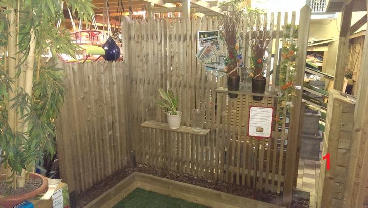 Menz Holz luxe tuinafscheidingen, Tuin en Terras, Schuttingen, Nieuw, Hout, 1 tot 2 meter, Minder dan 3 meter, Ophalen