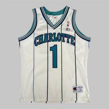 Vintage 90s NBA Muggsy Bogues jersey basketball champion L beschikbaar voor biedingen