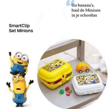 Tupperware Minions Clipdoos # 2 verschillende maten beschikbaar voor biedingen