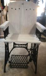 Unieke Singer Naaimachine Stoel, Antiek en Kunst, Antiek | Meubels | Stoelen en Banken, Ophalen