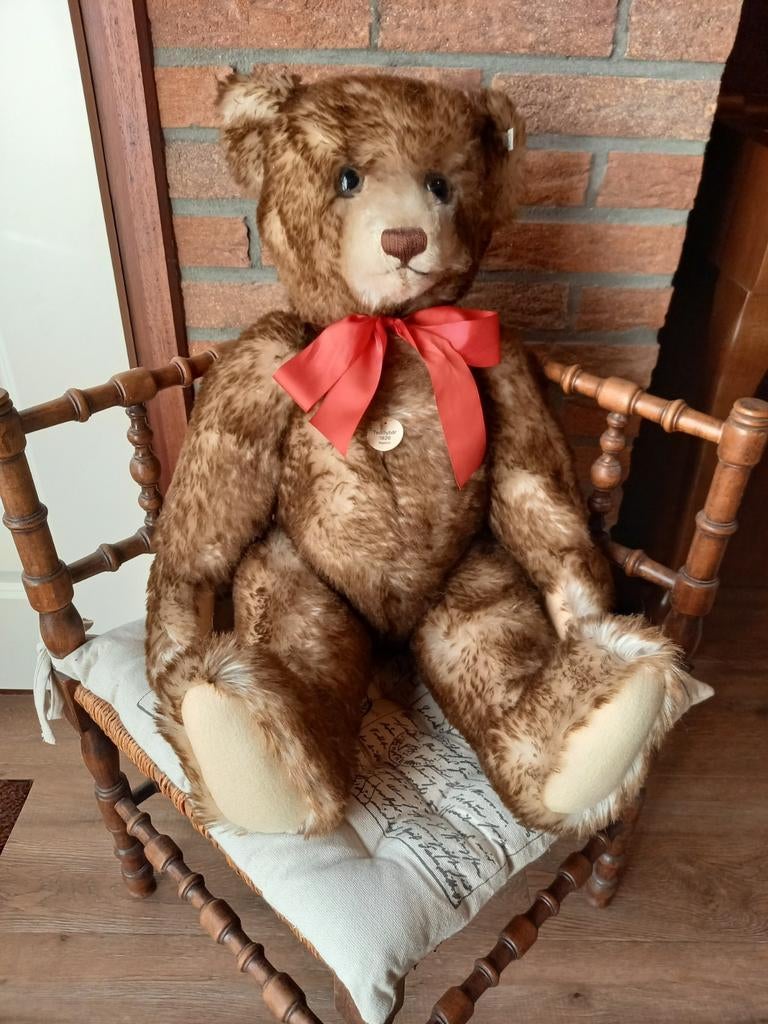 Steiff teddybeer Happy 1926 65cm limited edition, Ophalen of Verzenden, Stoffen beer, Steiff