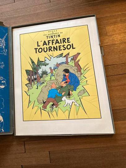 Zeefdruk Tintin / Kuifje  / Hergé, Verzamelen, Stripfiguren, Kuifje, Ophalen of Verzenden