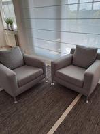 2 x B&B Italia Harry design fauteuil lichtgrijs, Huis en Inrichting, Fauteuils, Ophalen, Gebruikt, 75 tot 100 cm, 50 tot 75 cm