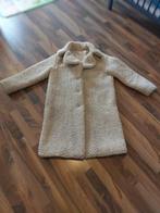 Beige lange Teddy jas van Mango, Maat XS, Ophalen of Verzenden, Gedragen, Maat 34 (XS) of kleiner, Beige