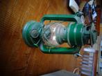 kleine groene petroleumlamp petroleum lamp, Ophalen of Verzenden