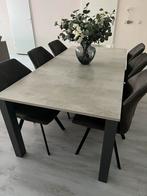 Zeer nette eettafel grijs betonlook, 200 cm of meer, Overige materialen, 100 tot 150 cm, Rechthoekig