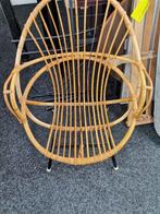 Vintage rotan Rohé Noordwolde kuipstoel, Ophalen, Gebruikt, Riet of Rotan, Eén