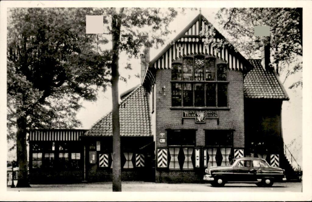 Haarzuilen, Cafe Versteeg, Verzenden, 1940 tot 1960, Gelopen, Groningen