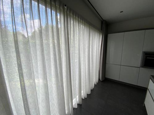 Inbetweensen overgordijnen, Huis en Inrichting, Stoffering | Gordijnen en Lamellen, Zo goed als nieuw, 200 cm of meer, Grijs, Ophalen