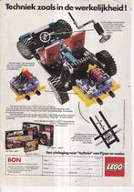 Retro reclame 1980 Lego speelgoed Technic racewagen, Verzamelen, Overige typen, Ophalen of Verzenden