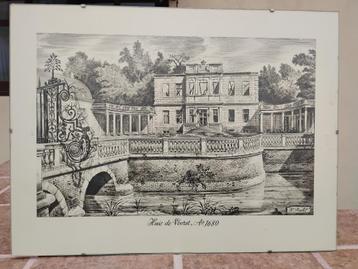 Afdrukken Huis de Voorst, Anno 1680 beschikbaar voor biedingen