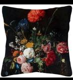 Nieuw bloem retro meesterwerk kussenhoes, Ophalen of Verzenden, Nieuw, Wit, Vierkant