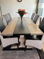 Landelijke klooster eettafel 220cm, Ophalen, Gebruikt, 200 cm of meer, 50 tot 100 cm