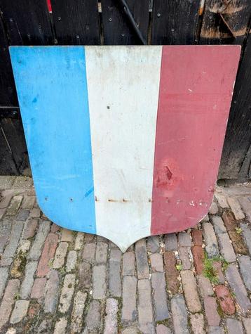 oude Franse houten vlaggenstokhouder beschikbaar voor biedingen