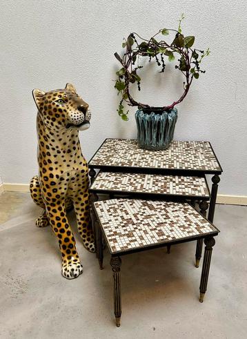 Bijzettafeltjes / nesttafeltjes mozaïek  beschikbaar voor biedingen