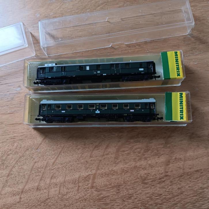 Minitrix wagons nog in verpakking, Hobby en Vrije tijd, Modeltreinen | N-Spoor, Zo goed als nieuw, Wagon, Gelijkstroom, Trix, Ophalen of Verzenden