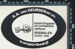 Sticker: Van Deursen Transportbedrijf - Rosmalen, Verzenden, Zo goed als nieuw, Bedrijf of Vereniging