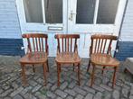 Vintage Houten Stoelen - Set van 3, Ophalen, Gebruikt, Hout, Drie