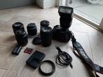 Sony Alpha A200 met 5 lenzen, flitser, statief, tas, Audio, Tv en Foto, Ophalen of Verzenden, Gebruikt, Spiegelreflex, Sony