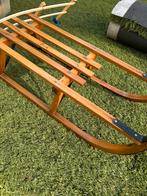 Houten slee met rugsteun, Kinderen en Baby's, Speelgoed | Buiten | Actiespeelgoed, Ophalen, Gebruikt